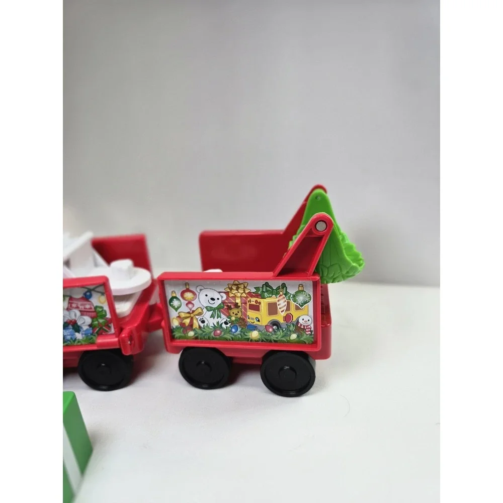 Fisher Price Little People Christmas Train Holiday Express Elf Tree Sound Works
